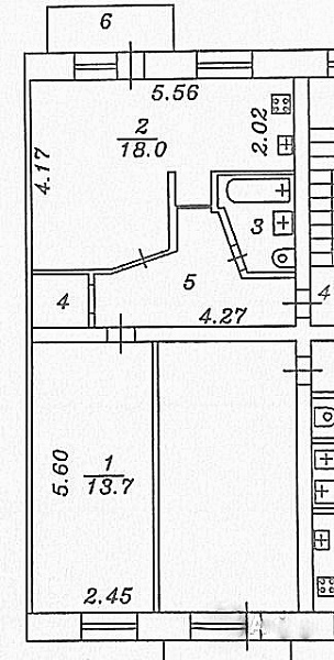 2-к квартира, Геологоразведчиков проезд ул, 24