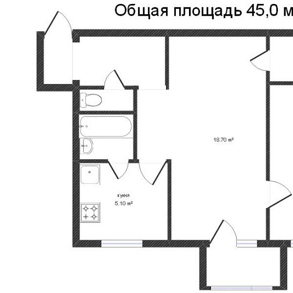 2-к квартира, Парфенова, 40 2-к квартира, Парфенова, 40