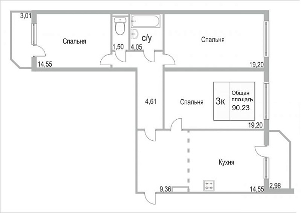 3-к квартира, Кремлевская, 85